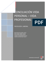 Conciliación Vida Personal - Vida Profesional