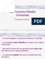 Pronoms Relatifs Composés