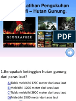 Soalan Latihan Pengukuhan Geografi - Hutan Gunung