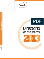 CEMEFI, Directorio de Miembros 2013