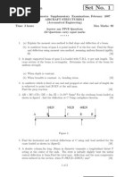 Rr312105 Aircraft Structures I