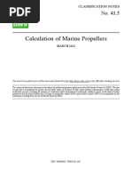 Calculation of Marine Propellers