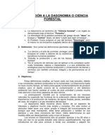 Introduccion A La Dasonomia o Ciencia Forestal