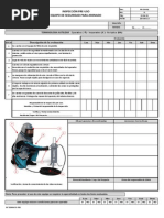 GC SSMA 01 F81 Inspección Pre Uso Equipo de Seguridad para Arenado