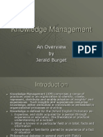 Knowledge Management: An Overview by Jerald Burget