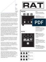 RAT 2 Owner's Instructions