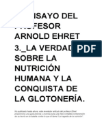 3º Ensayo de Arnold Ehret: La Verdad Sobre La Nutrición Humana y La Conquista de La Glotonería.