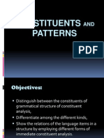 Constituents and Patterns (1st Part)