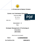 Assignment 2-Strategic Management of Technology & Innovation MB 403 D