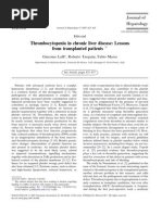 Thrombocytopenia in Chronic Liver Disease: Lessons From Transplanted Patients