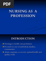 Nursing As Profession