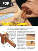 Accurate Layouts With A Marking Gauge