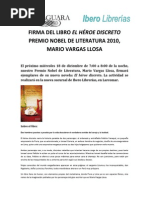 Mario Vargas Llosa en Ibero de Larcomar