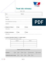 Fle 1112 Test Placement Ecrit