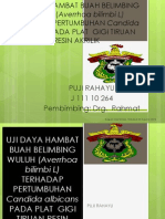 Daya Hambat Minimum (DHM) Buah Belimbing