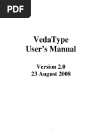 Veda Type Manual