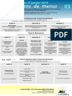 Menus Des Semaines 03 Et 04 (2014)