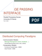 Message Passing Interface: Parallel Processing Course University of Tehran