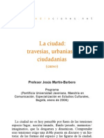 Curso - La Ciudad. Travesías, Urbanías y Ciudadanías