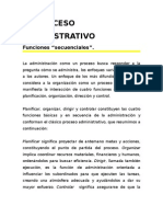 Proceso Administrativo "Secuencial" / PAS