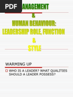 Leadership Qualities