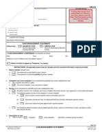 State Court Case Management Form Cm110