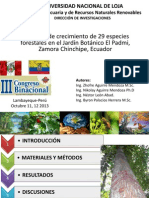 Dinamica Crecimiento de 29 Especies en El Padmi PDF