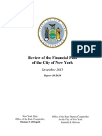 Review of The Financial Plan of The City of New York: December 2013