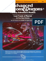 AD&D 1.0 I5 Level 7-9 Adventure - Lost Tomb of Martek