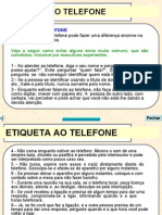 10 - Etiqueta Ao Telefone