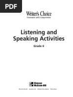 Listening and Speaking Activities Grade 6