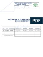 Procedimiento Escrito de Trabajo Seguro Instalacion de Tamiz Rotatorio