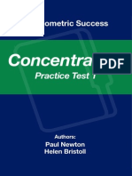 Psychometric Success Concentration Practice Test 1 PDF