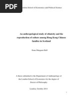 Bell An Anthropological Study of Ethnicity and The Reproduction of Culture Among Hong Kong Chinese Families in Scotland