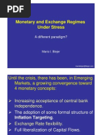 Monetary and Exchange Regimes Under Stress: A Different Paradigm?