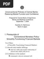 Unconventional Policies of Central Banks: Restoring Market Function and Confidence