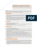 Normas para La Organización y Aplicación Del Plan Lector en Las Instituciones Educativas de Educación Básica Regular