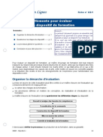 Fiche Technique Évaluation Des Dispositifs de Formation