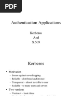 Authentication Applications: Kerberos and X.509