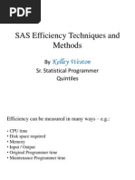 Efficiency Techniques and Methods Kelley Weston Q2 2009