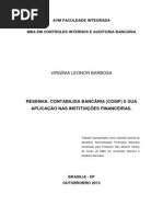 Contabilida Bancária (Cosif) e Sua Aplicação Nas Instituições Financeiras.