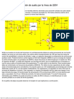 Transmisión de Audio Por La Línea de 220V