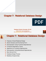 Chapter 7: Relational Database Design