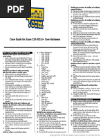 Cram Guide For Exam 220-301 A+ Core Hardware: Domain 1 Installation, Configuration, and Upgrading