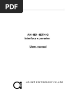 An 4E1 4ETH G Interface Converter Manual