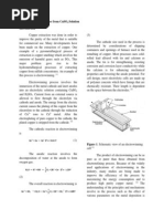 Electrowinning of Copper From Cuso Solution