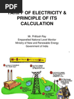 Components of Electricity Tarfiff Role of Consumers in Tariff Determination