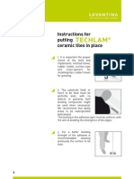 Instructions For Putting Ceramic Tiles in Place