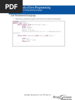 2.2 Module 2 Basic Java Programming Language