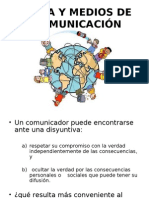 Etica y Medios de Comunicacion